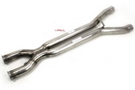 3" X-Pipe Polished 304 Stainless Steel